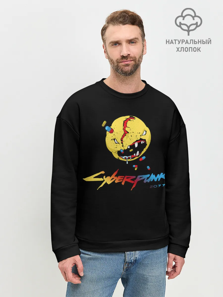Мужской свитшот базовый / Cyberpunk 2077