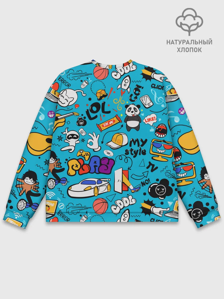 Мужской свитшот базовый / Детское граффити