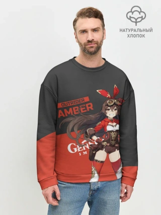 Мужской свитшот базовый / Genshin Impact Amber
