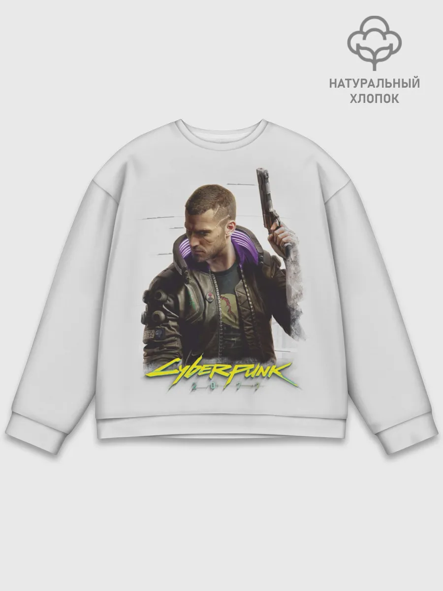 Мужской свитшот базовый / Киберпанк 2077