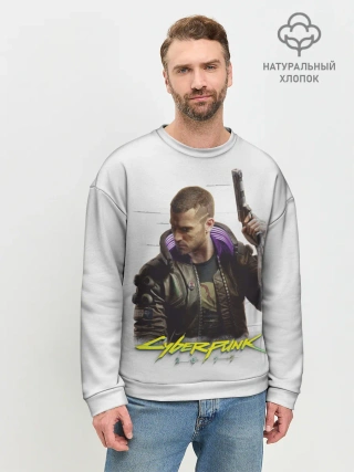 Мужской свитшот базовый / Киберпанк 2077