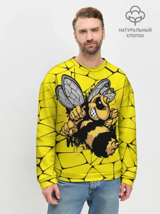 Мужской свитшот базовый / Дикая пчела