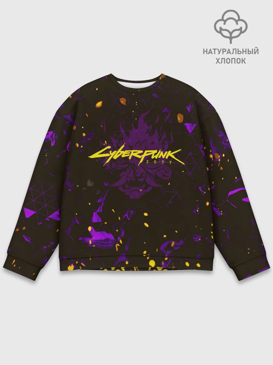 Мужской свитшот базовый / Cyberpunk 2077