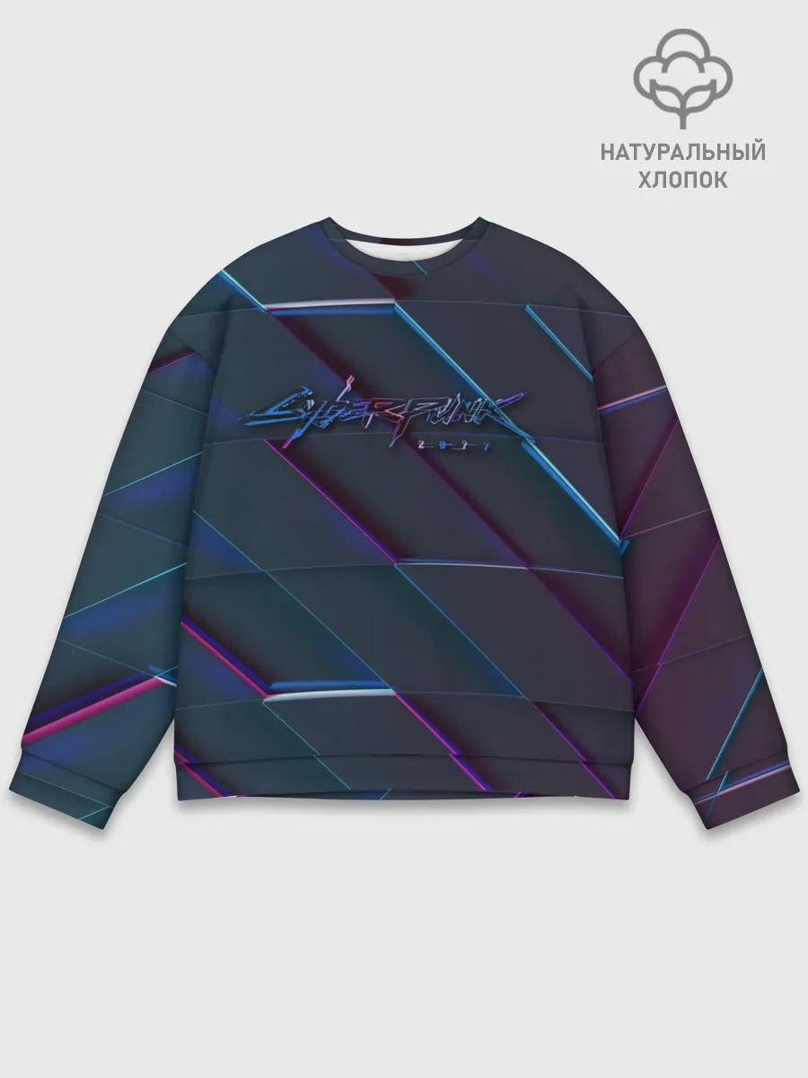 Мужской свитшот базовый / Cyberpunk 2077