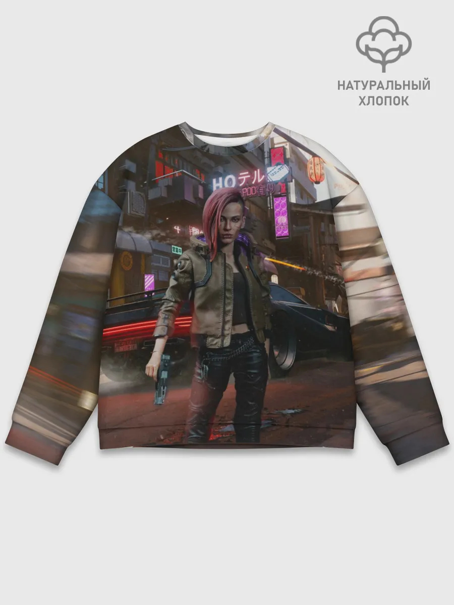 Мужской свитшот базовый / Cyberpunk 2077