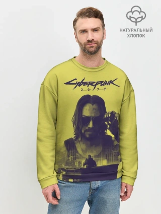 Мужской свитшот базовый / Cyberpunk 2077