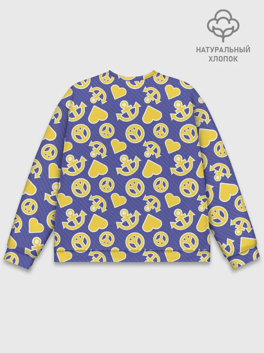 Мужской свитшот базовый / Kimyou na Bouken паттерн