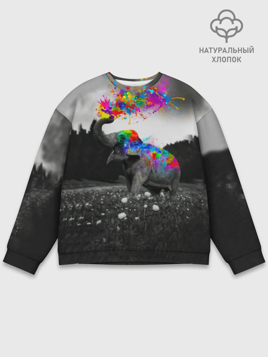 Мужской свитшот базовый / Слон