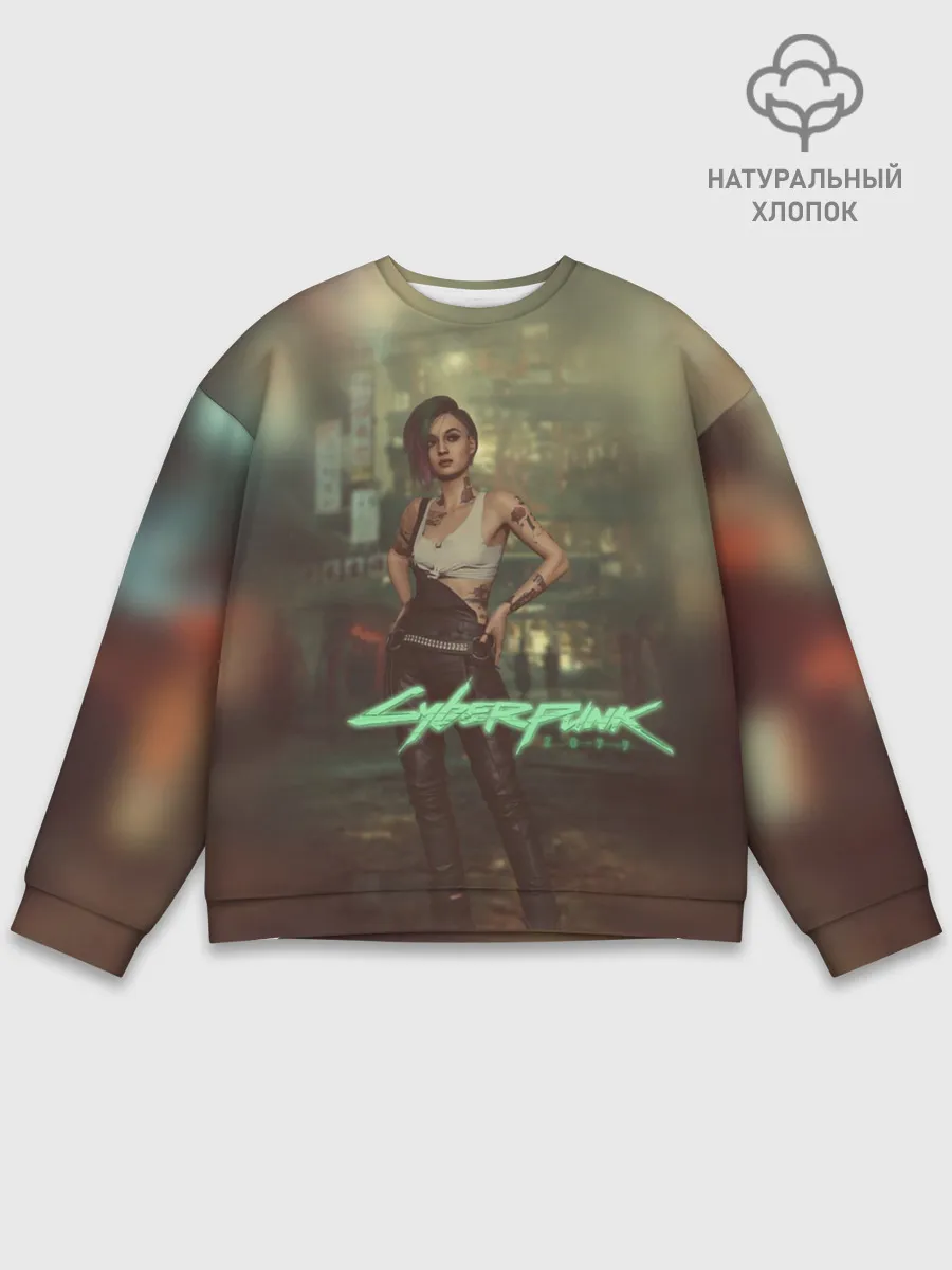 Мужской свитшот базовый / Judy Alvarez Cyberpunk
