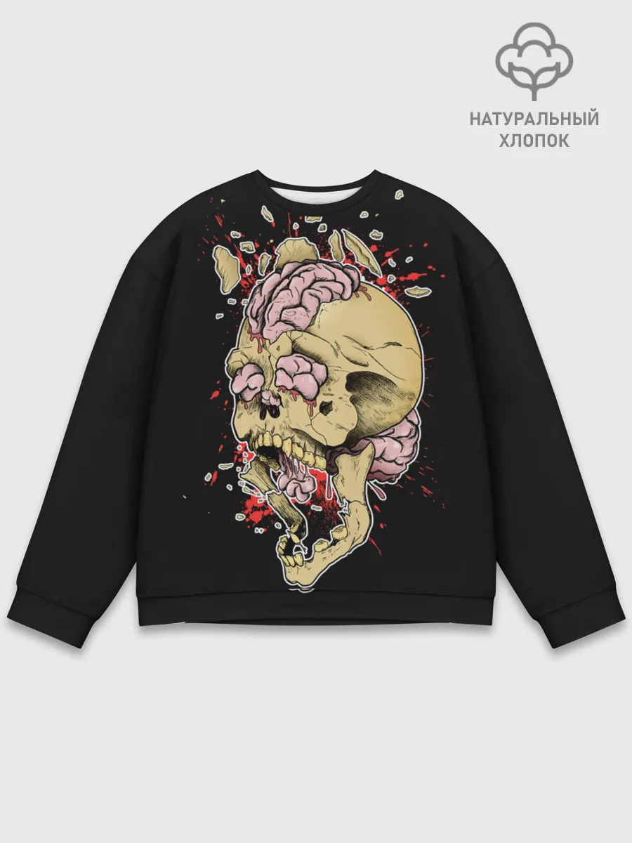 Мужской свитшот базовый / Череп