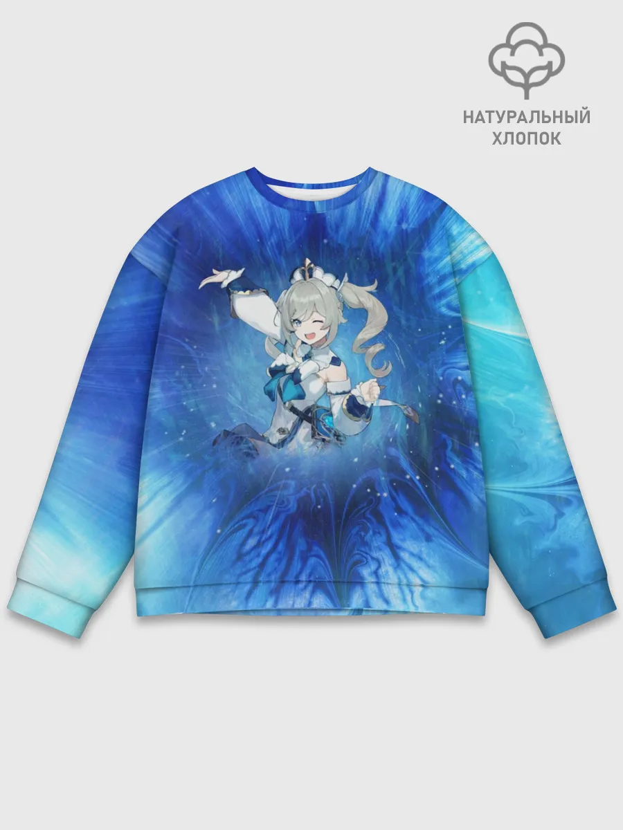 Мужской свитшот базовый / Барбара. Genshin Impact