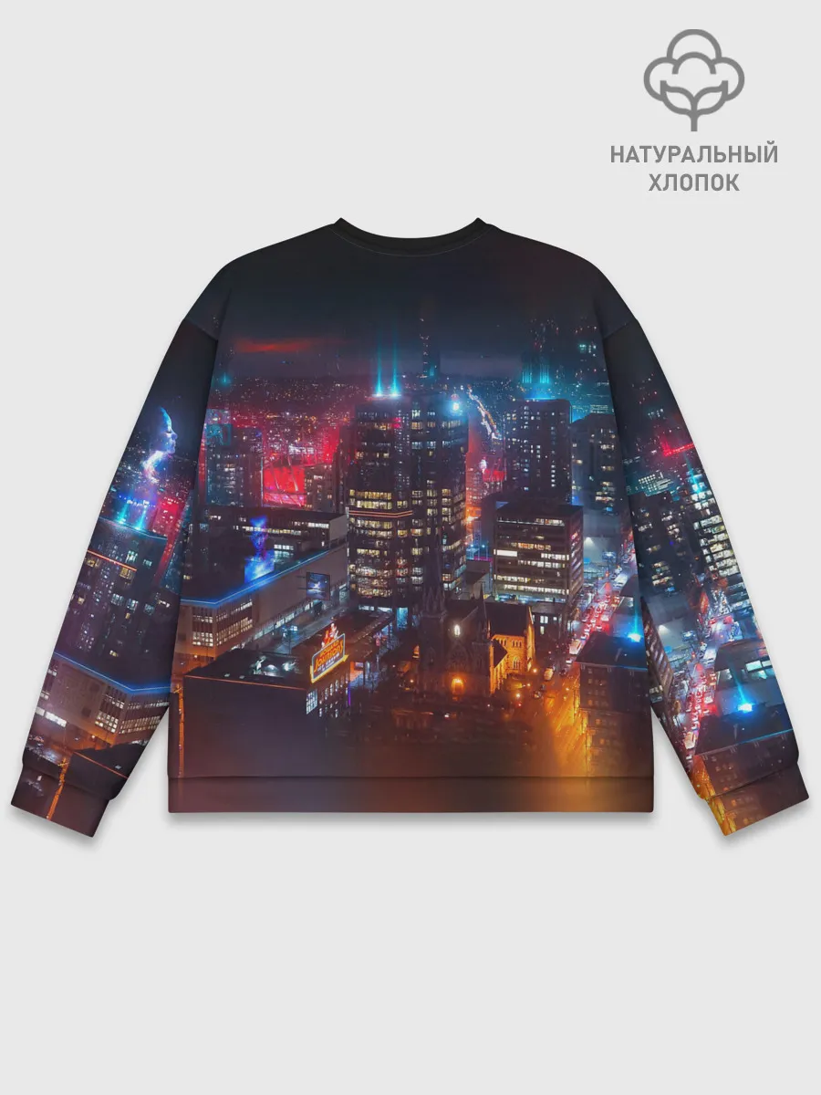 Мужской свитшот базовый / Найт сити