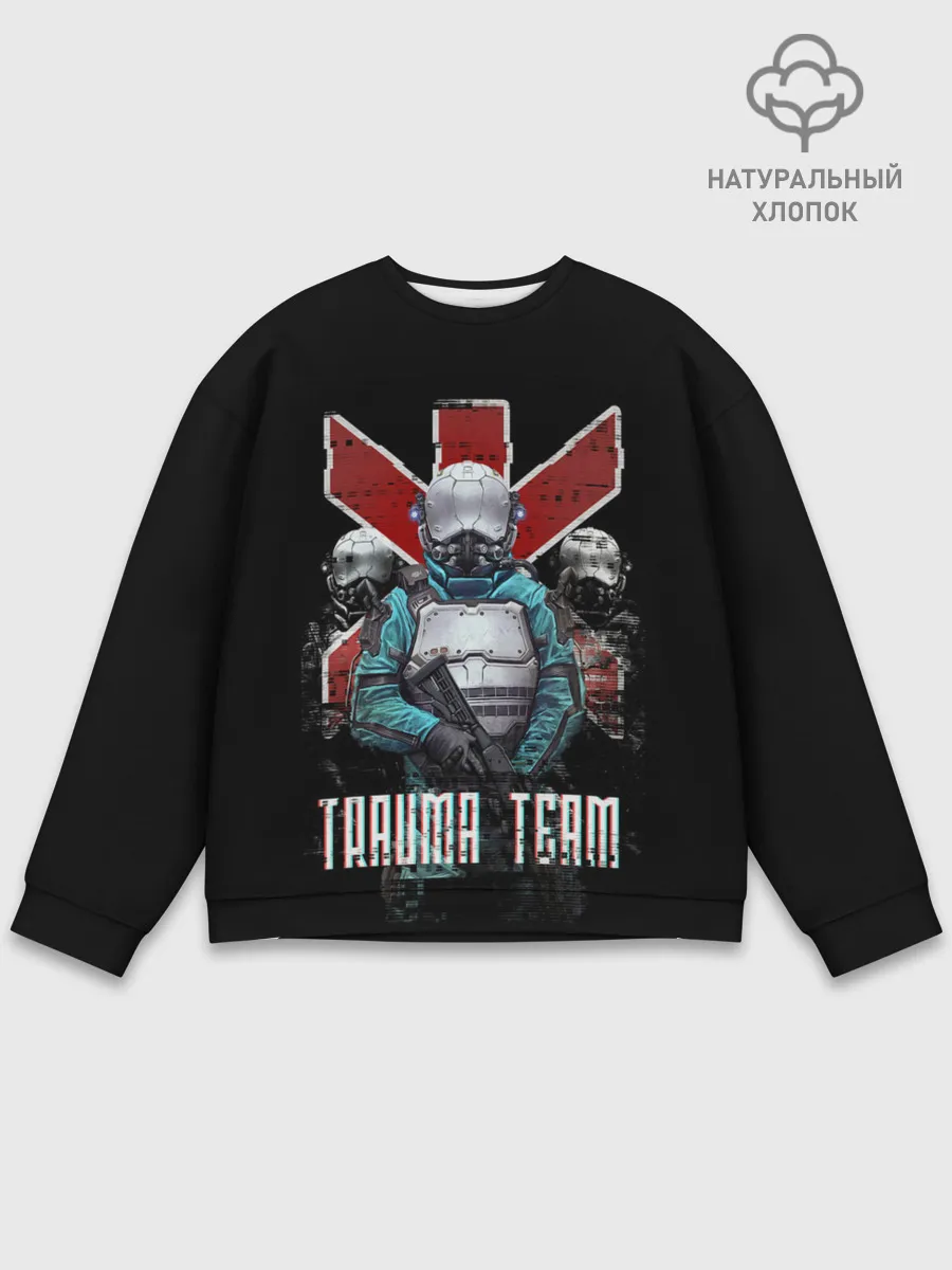 Мужской свитшот базовый / CYBERPUNK TRAUMA TEAM