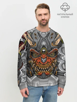 Мужской свитшот базовый / Cyber Samurai