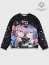 Мужской свитшот базовый / Re:Zero, Рам и Рем
