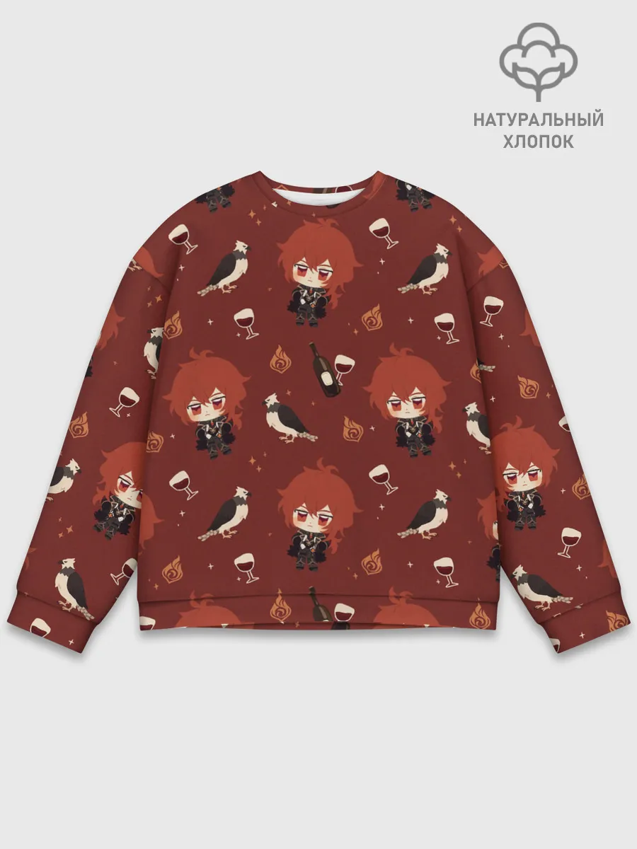 Мужской свитшот базовый / Genshin Impact