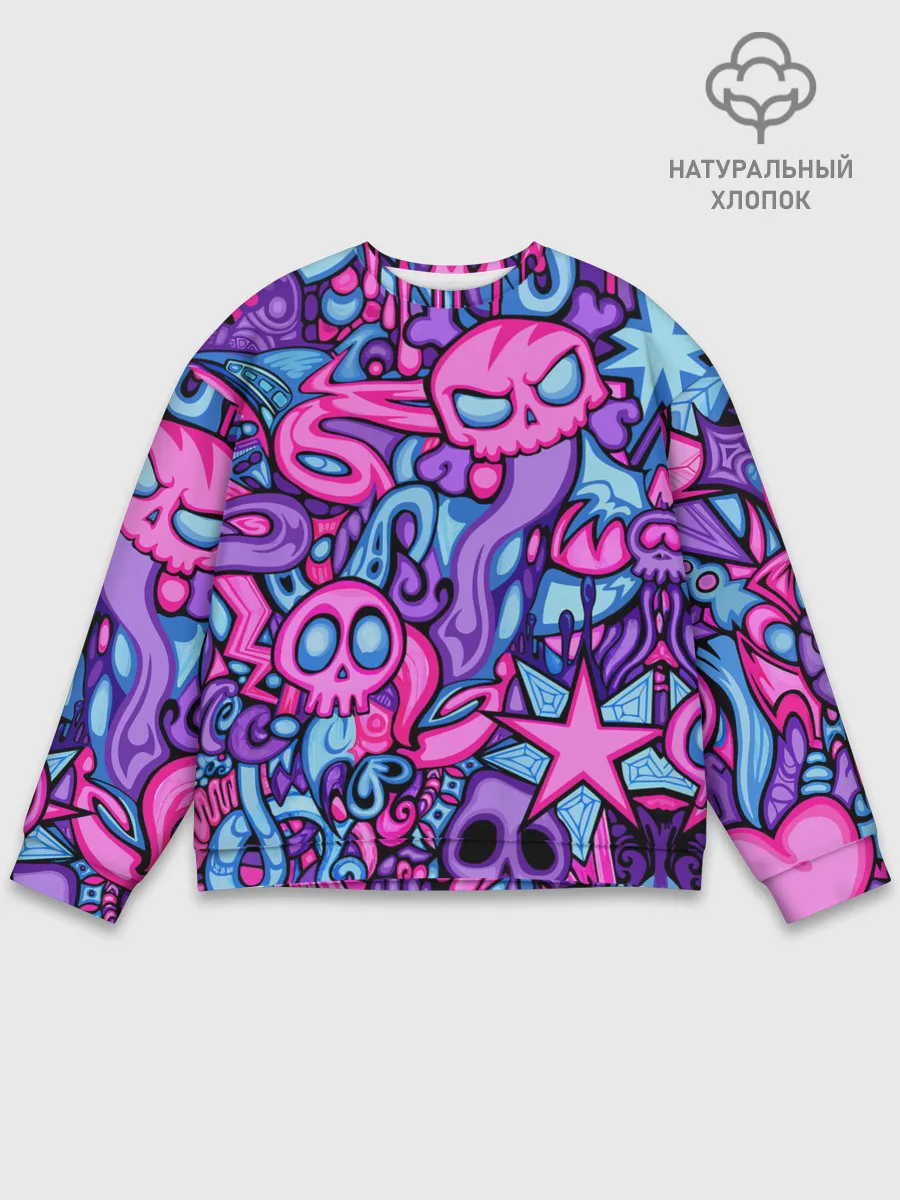 Мужской свитшот базовый / Граффити монстры
