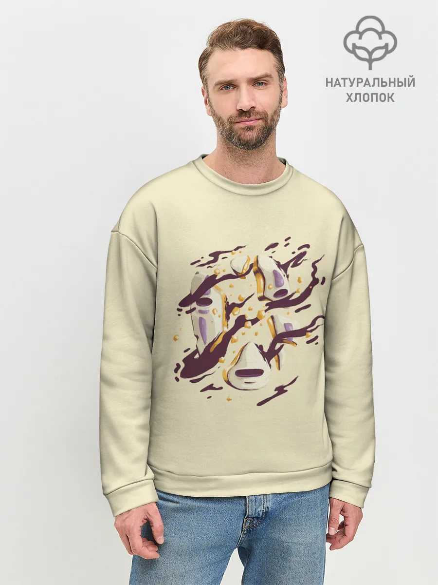 Мужской свитшот базовый / Маска Безликого раскололась