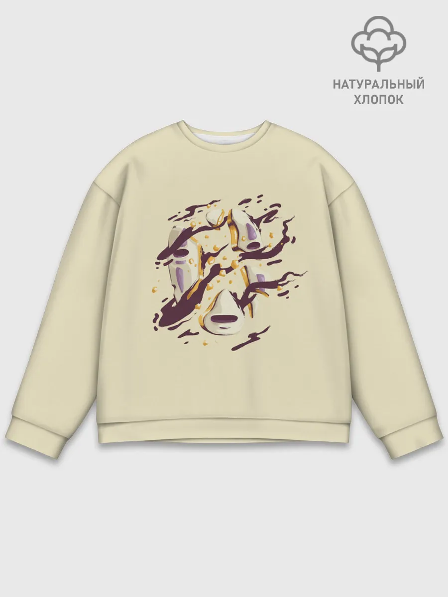 Мужской свитшот базовый / Маска Безликого раскололась