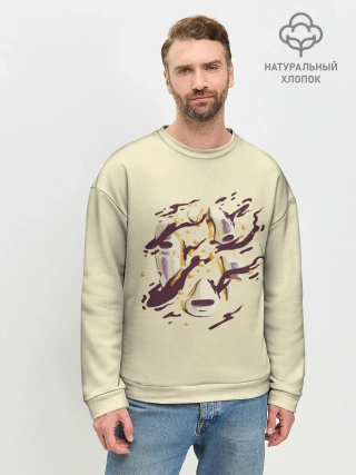 Мужской свитшот базовый / Маска Безликого раскололась