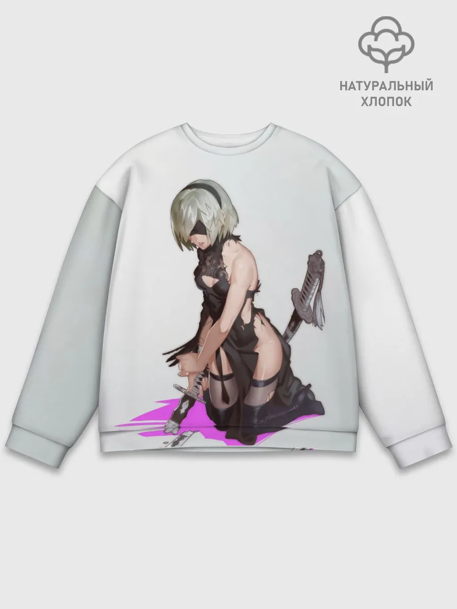 Мужской свитшот базовый / NIER AUTOMATA / 2B