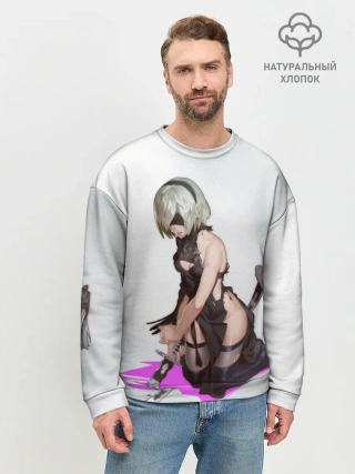 Мужской свитшот базовый / NIER AUTOMATA / 2B