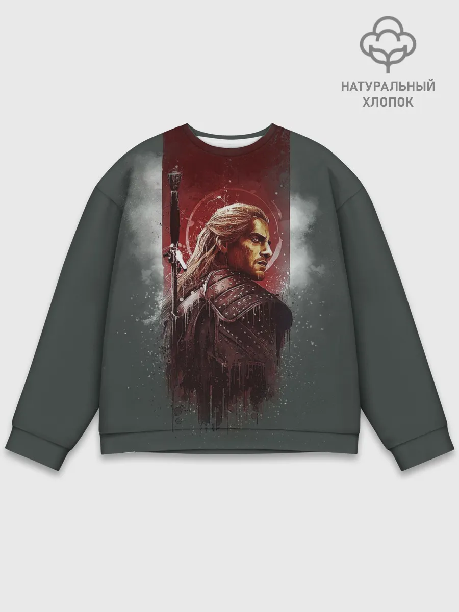 Мужской свитшот базовый / The Wticher 3D