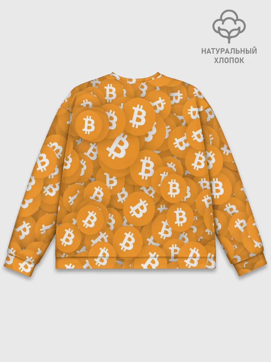 Мужской свитшот базовый / Я БИТКОИН / I AM BITCOIN