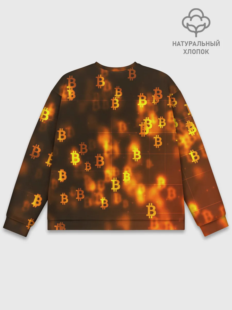Мужской свитшот базовый / BITCOIN KRYPTONATE