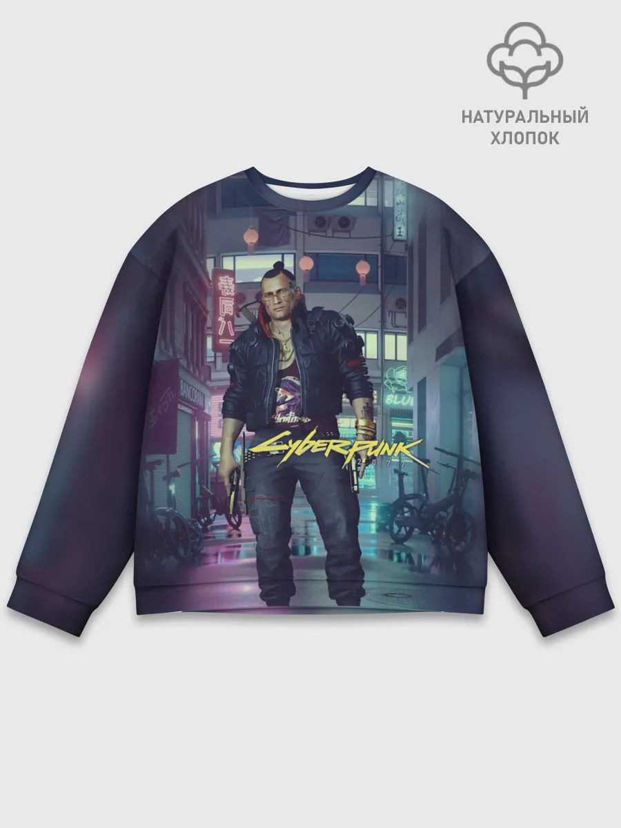 Мужской свитшот базовый / Jackie Welles Cyberpunk