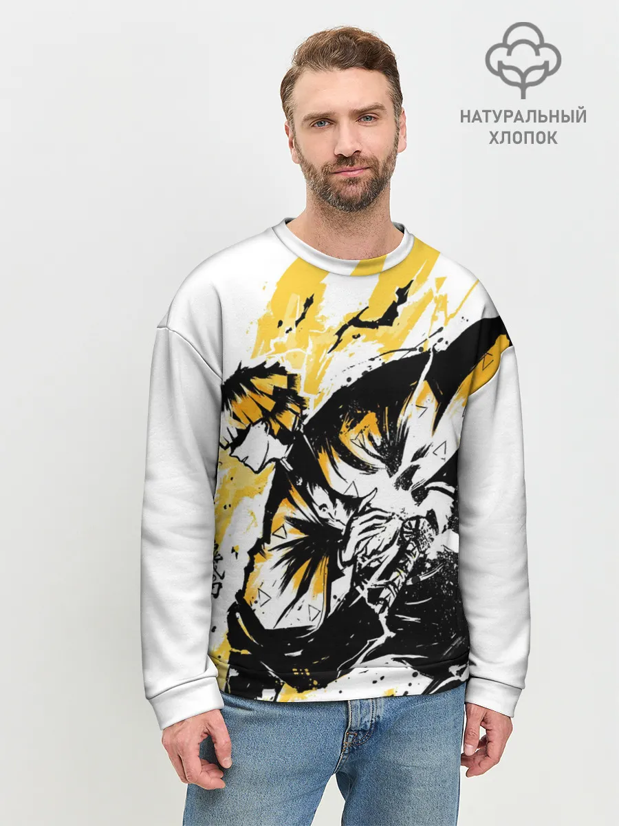 Мужской свитшот базовый / Zenitsu Зеницу Клинок