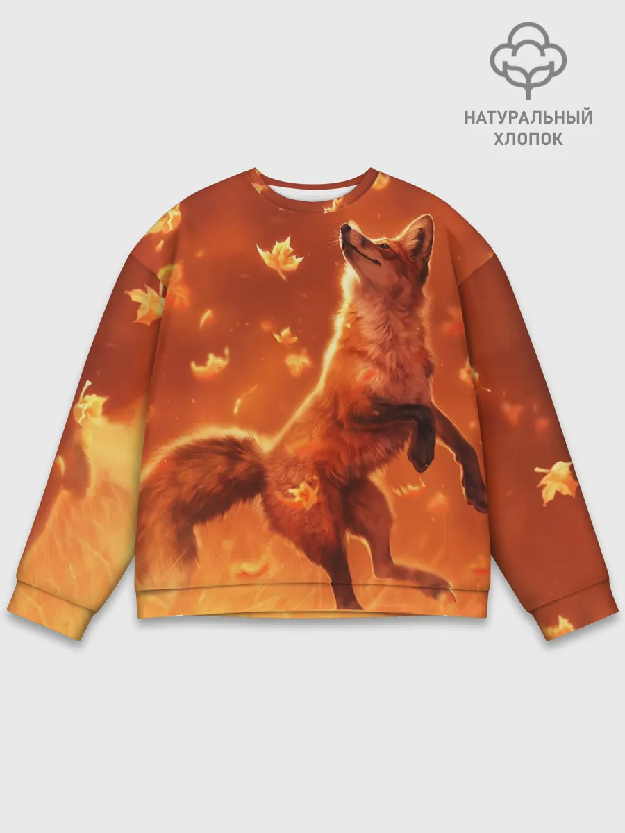 Мужской свитшот базовый / Лисенок