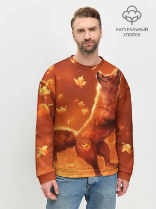 Мужской свитшот базовый / Лисенок