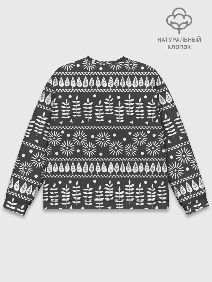 Мужской свитшот базовый / Этнические узоры