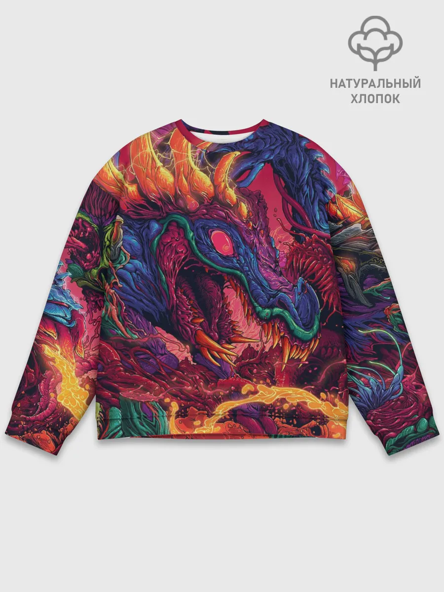 Мужской свитшот базовый / HYPER BEAST | СКОРОСТНОЙ ЗВЕРЬ