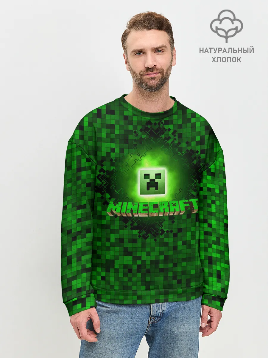 Мужской свитшот базовый / Minecraft