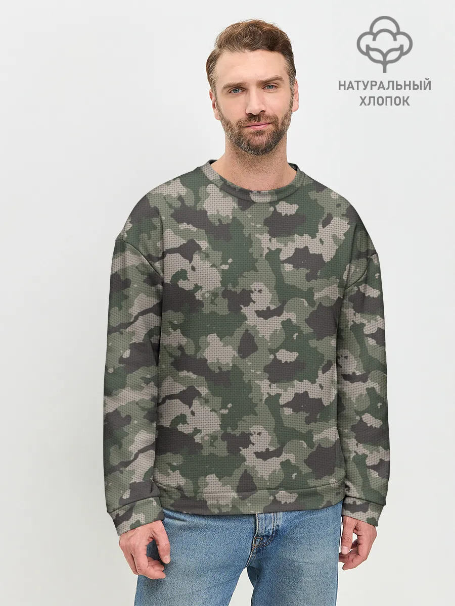 Мужской свитшот базовый / Классический камуфляж