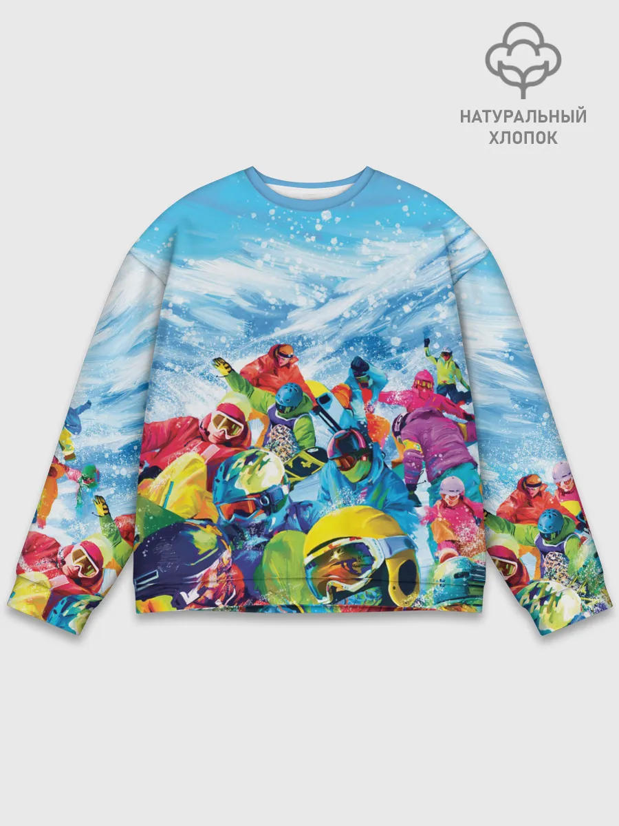 Мужской свитшот базовый / Палитра сноуборд