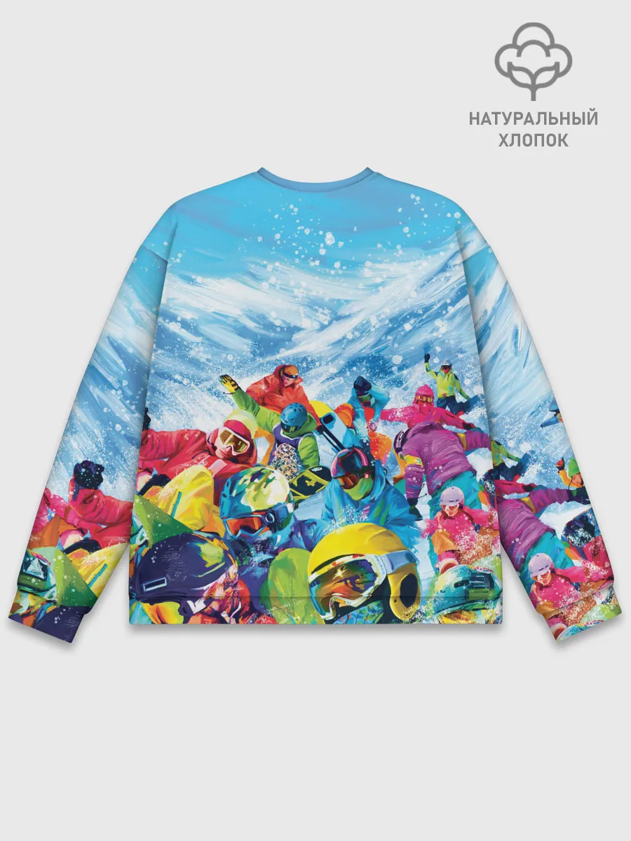Мужской свитшот базовый / Палитра сноуборд