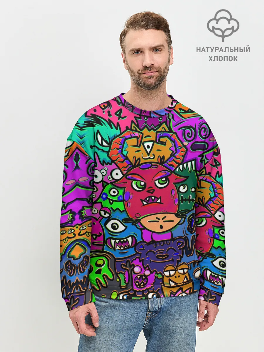 Мужской свитшот базовый / Happy