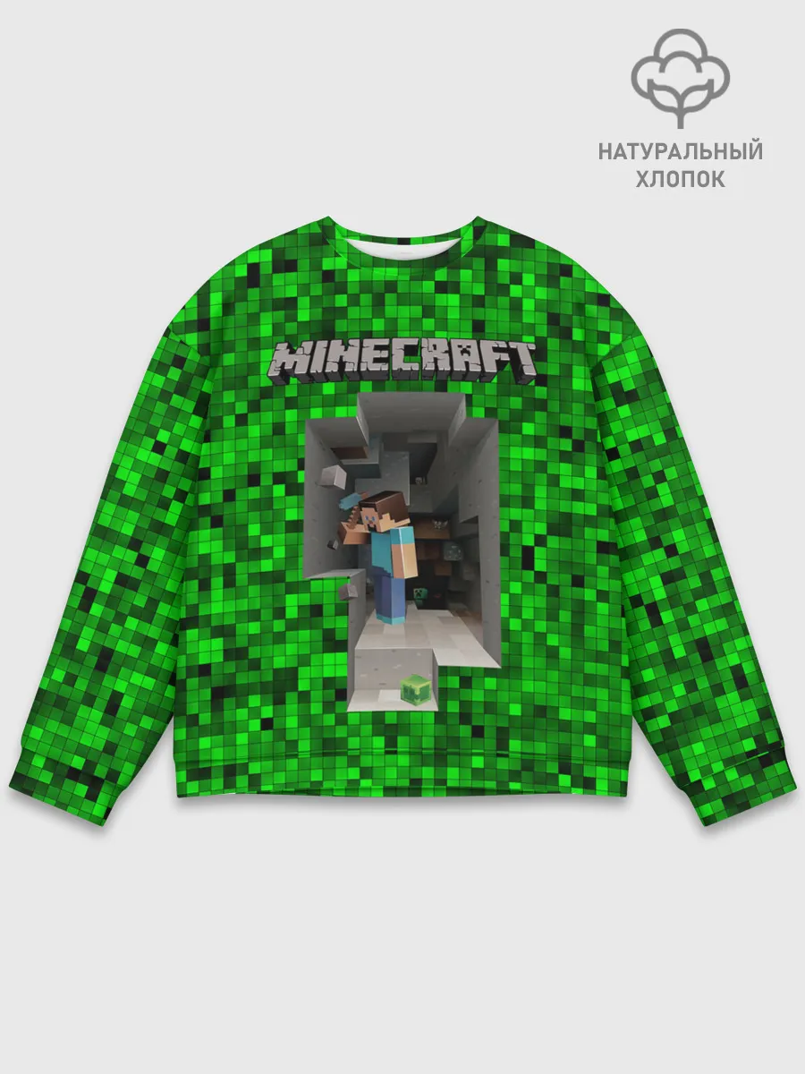 Мужской свитшот базовый / Minecraft
