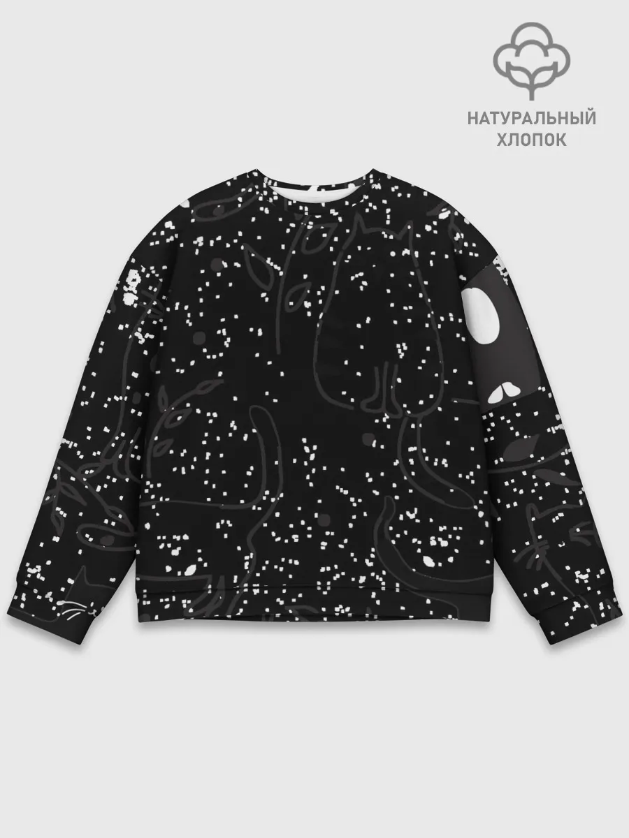 Мужской свитшот базовый / Кис-Кис