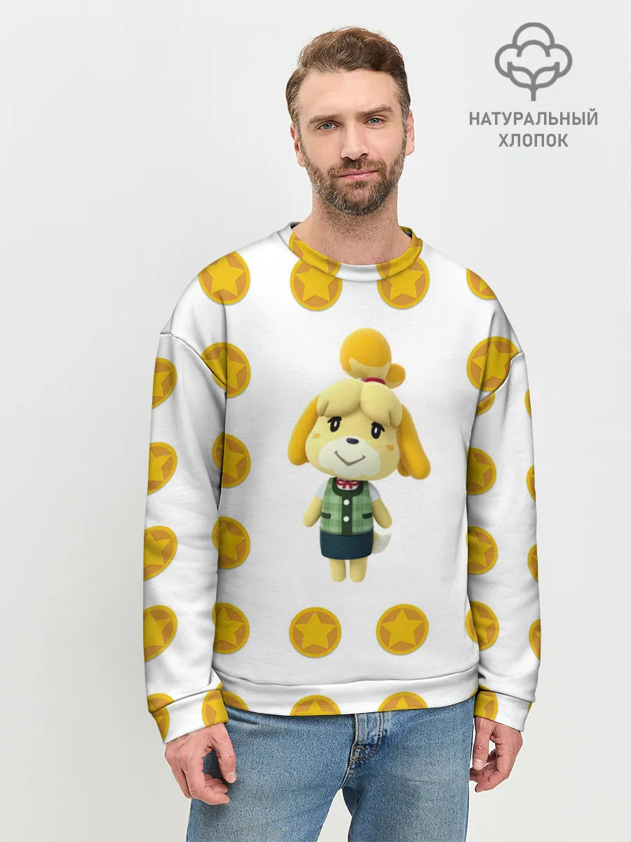 Мужской свитшот базовый / Animal crossing - Isabelle