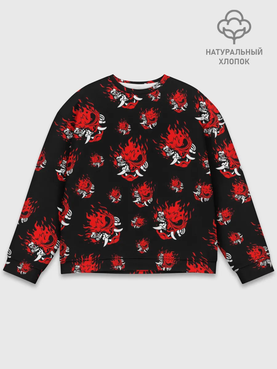 Мужской свитшот базовый / SAMURAI 2077 PATTERN