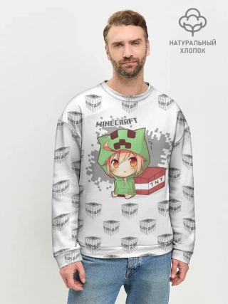 Мужской свитшот базовый / Minecraft
