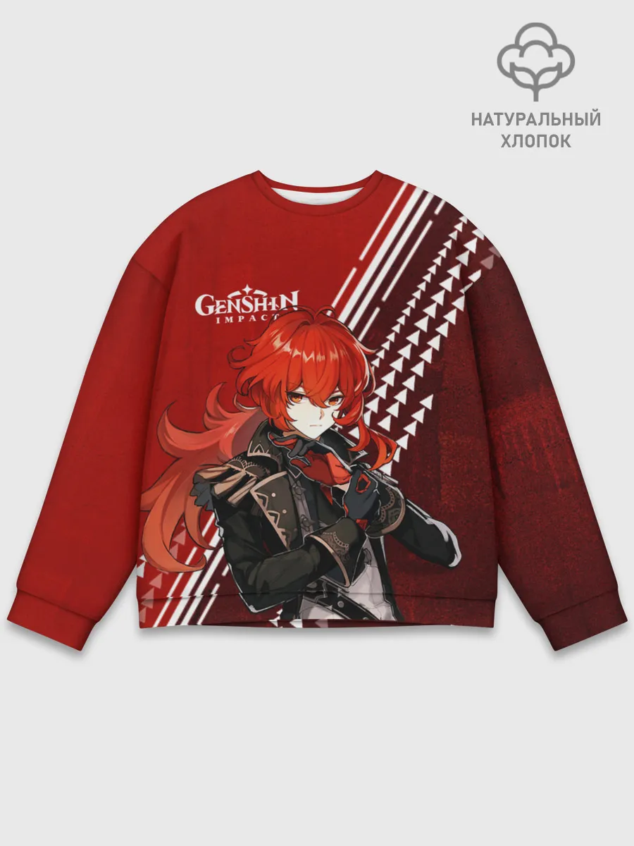 Мужской свитшот базовый / Genshin Impact