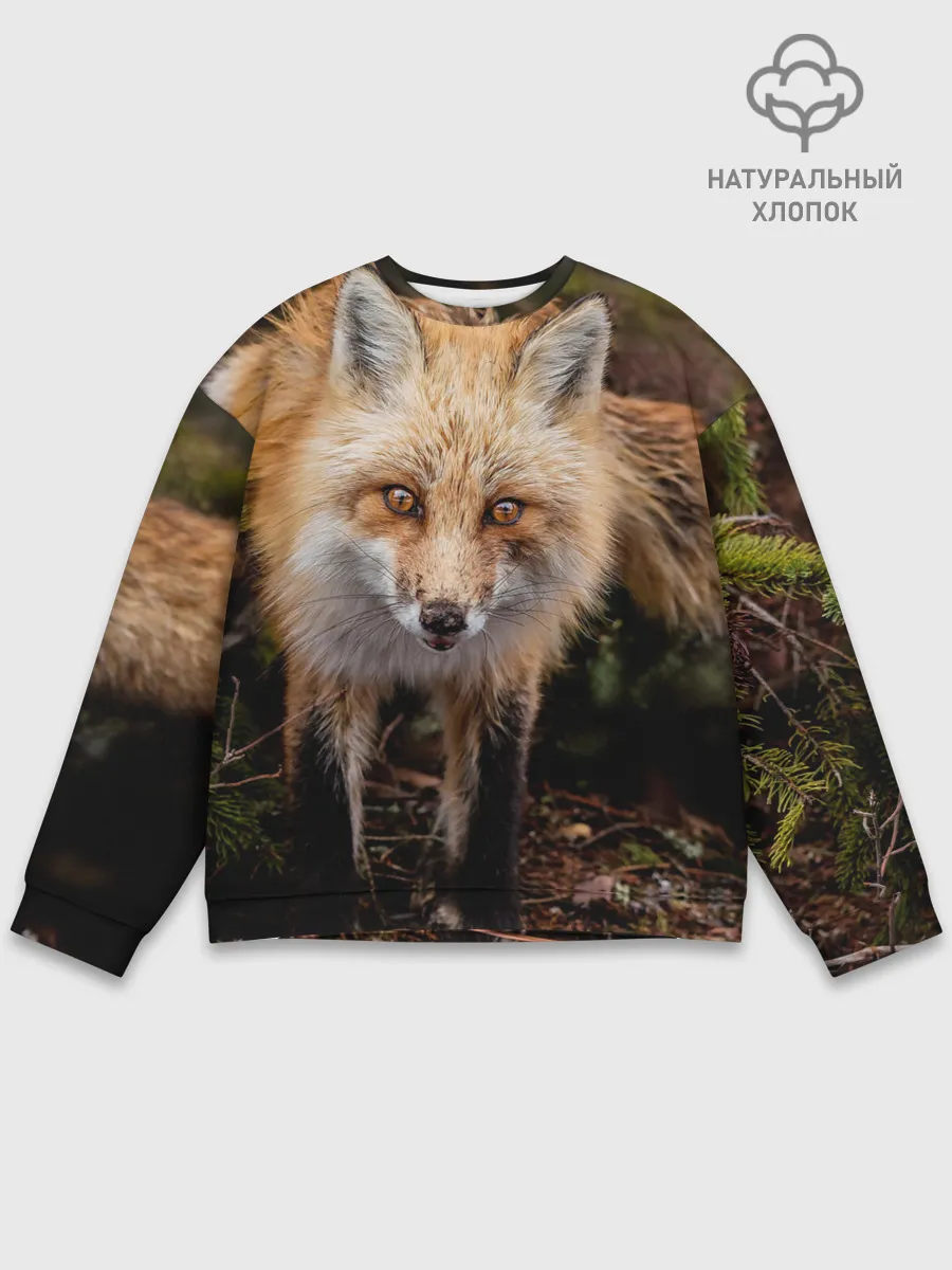 Мужской свитшот базовый / Лиса