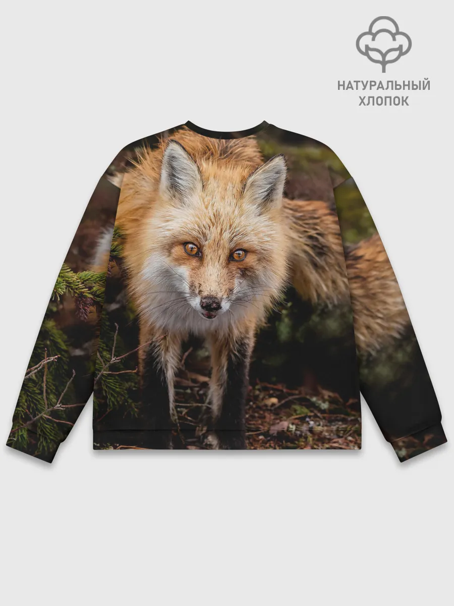 Мужской свитшот базовый / Лиса