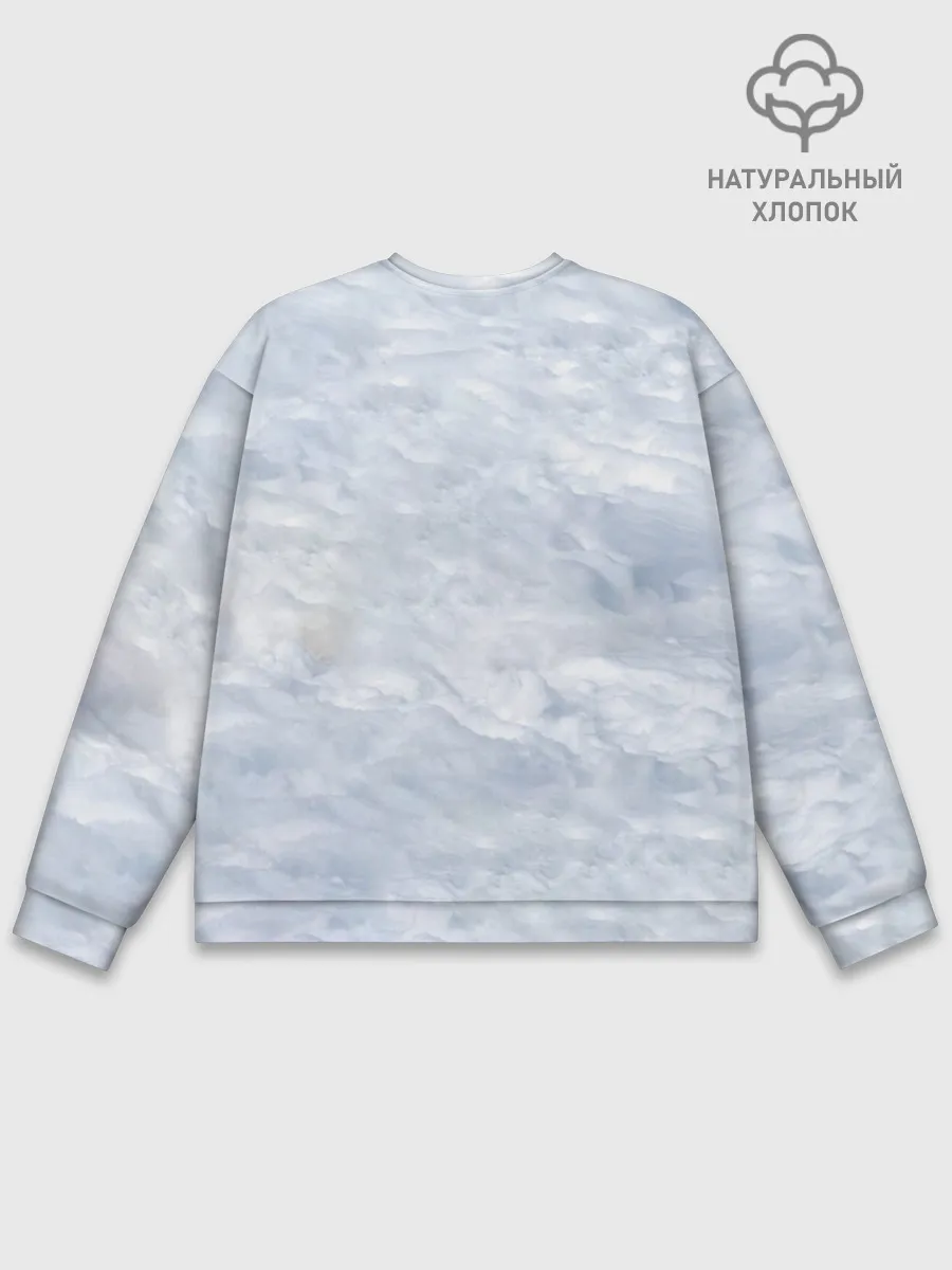 Мужской свитшот базовый / Спящий Волк