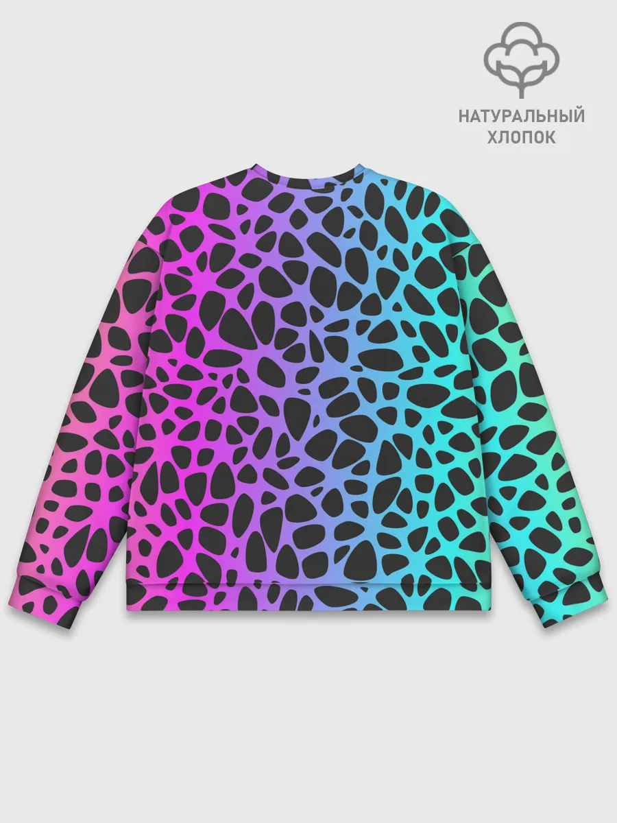 Мужской свитшот базовый / Неоновый градиент